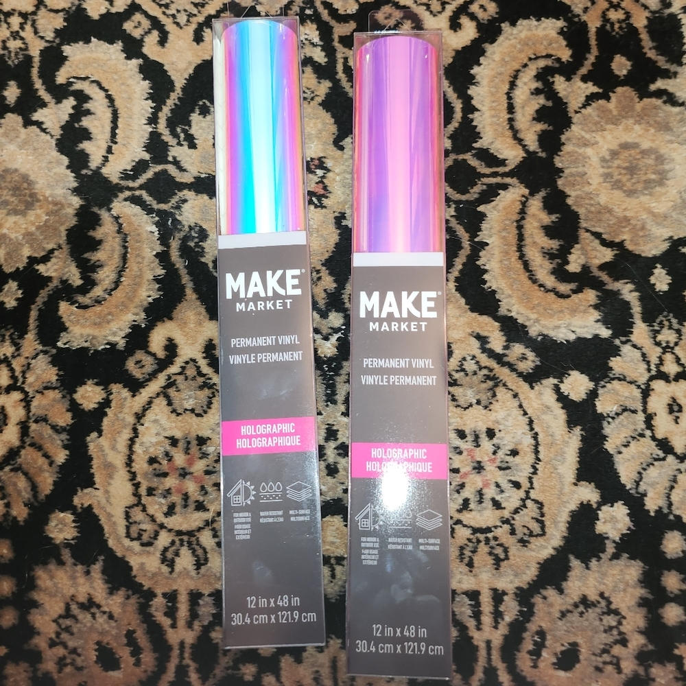 MAKE Market Holographic Vinyl - Blue and Pink